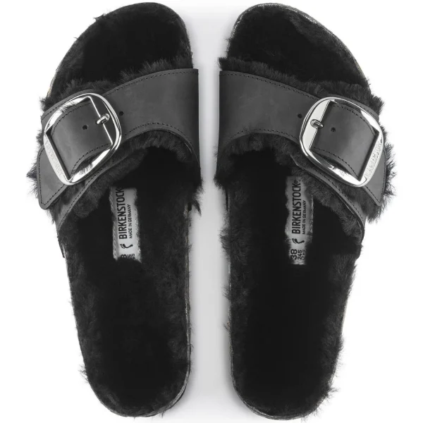 Birkenstock Madrid Big Buckle Shearling<Women One-Strap Sandals